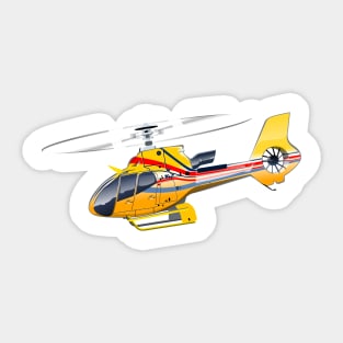 Cartoon helicopter Sticker